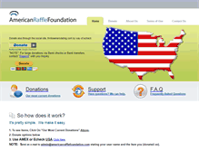 Tablet Screenshot of americanrafflefoundation.com
